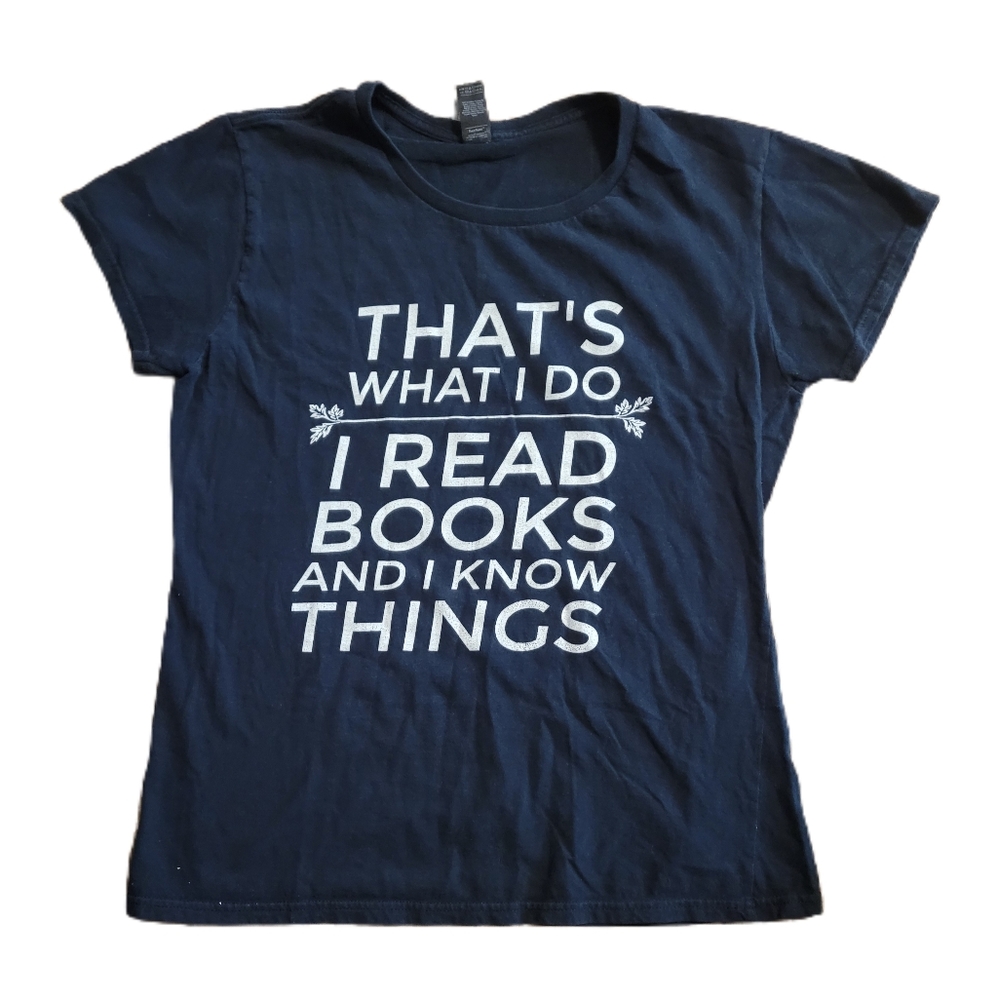 Anvil Book Reader T-shirt Size Medium